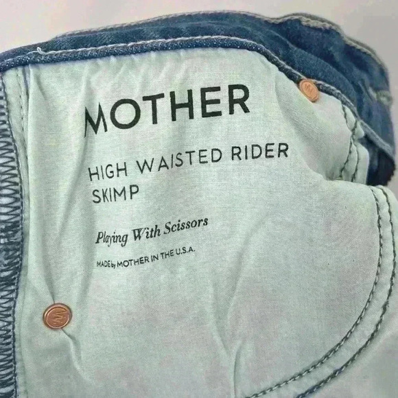 Mother Denim Tomcat Straight Leg Jean in Playing With Scissors Size 26 - Picture 9 of 13